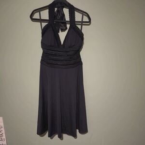 White House Black Market Black Backless Dress Size 6